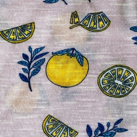 JUICY COUTURE Top Lemons Cold-Shoulder Lavender Size S XL - Picture 6 of 11